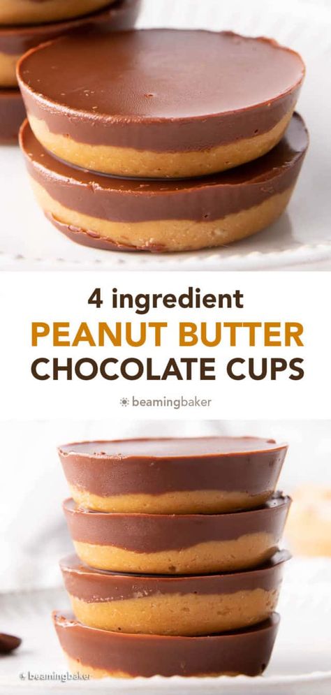 Paleo Peanut Butter Cups, Date Peanut Butter Cups, Travel Meals, Beaming Baker, Healthy Reciepes, Vegetarian Eating, Bake Ideas, Healthy Peanut Butter Cups, Raw Treats