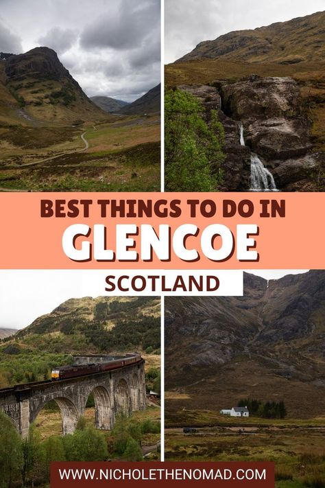 Glencoe is one of the most popular areas to visit in the highlands of Scotland, for good reasons! The lush green mountains, stunning waterfalls, scenic drives, and fun hikes make it one of the most beautiful places in Scotland. If you want to visit Glencoe, you are in the right place! This guide has everything you need to know to create the best Glencoe itinerary. Scotland Hiking, Glencoe Scotland, Scotland Travel Guide, Places In Scotland, Hiking Photography, Green Mountains, United Kingdom Travel, Adventure Guide, Scotland Highlands