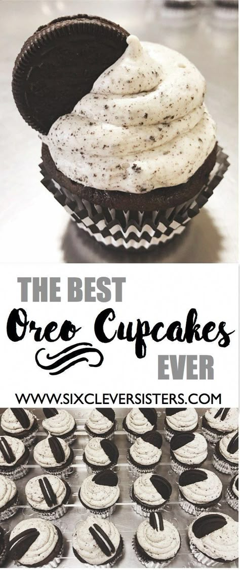 Oreo Muffins, Cupcakes Oreo, Oreo Desserts, Dinner Simple, Savory Cakes, Dessert Oreo, Delicious Cupcakes, Sweet Dish, Oreo Cupcakes