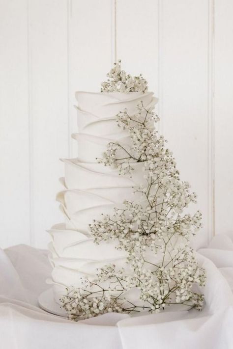 Wedding Cakes White, Cakes Pretty, Textured Wedding Cakes, Wedding Program Sign, Wedding Cake Fresh Flowers, Pretty Wedding Cakes, Summer Wedding Cakes, Small Wedding Cakes, Winter Wedding Cake