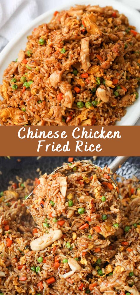 Homemade Chinese Rice, Sauce For Chicken Fried Rice, Marinade For Chicken Fried Rice, Korean Chicken Fried Rice, Special Fried Rice Recipe Chinese, Chinese Chicken Rice Recipes, Chinese Sausage Fried Rice, Chicken Fried Rice Recipe Chinese, Ground Chicken Fried Rice