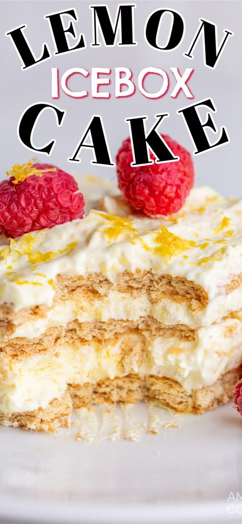 Light Summer Desserts, Lemon Icebox Cake, Icebox Cake Recipes, Dessert Oreo, Cake Vanilla, Pop Tart, Lemon Dessert Recipes, Easy Summer Desserts, Light Desserts