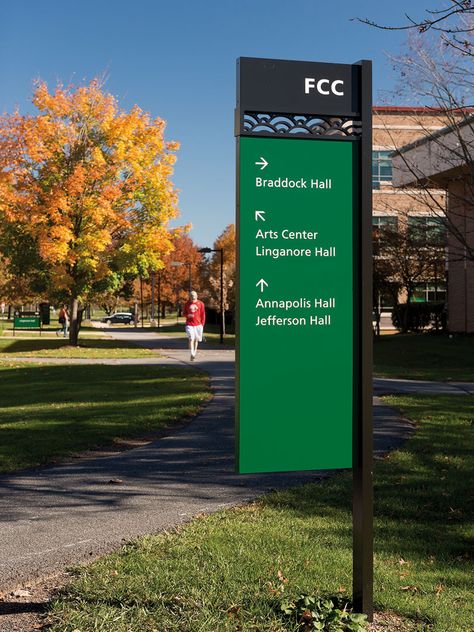 Campus Signage, Traffic Signage, Hospital Signage, Pylon Signage, Environmental Graphics Signage, Building Signage, Corporate Signs, Signage Ideas, Wayfinding Signage Design