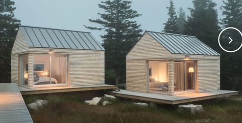 Micro Cabin, Building Remodeling, Tiny Cabins, Wooden Cabins, Tiny Cabin, Home Buying Tips, Cabin In The Woods, Cabin Design, Zaha Hadid