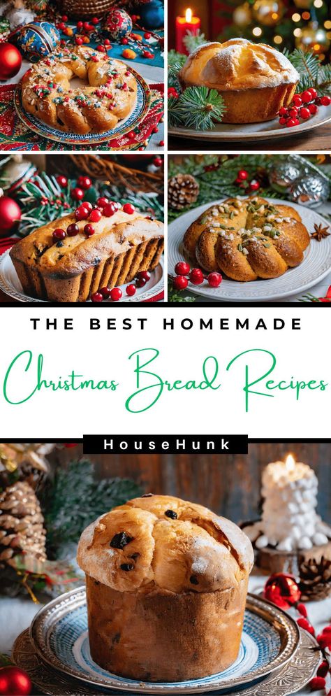 Dive into the magic of Christmas with these delectable bread recipes! From Nutella Star Bread to Golden Santa Bread, each creation is a feast for the senses. Easy-to-follow instructions and festive photos make these recipes perfect for your holiday baking adventures. Impress your guests with these edible works of art! 🎄🍞 #ChristmasBread #HolidayBaking #FestiveRecipes Best Christmas Bread Gifts, Christmas Breakfast Bread Recipes, Homemade Easy Bread Recipes, Platted Bread Recipe, No Knead Christmas Bread, Flaky Bread Recipes, Holiday Yeast Bread Recipes, Breads To Gift, Bread Dome Recipes