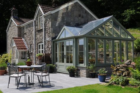 Twin gable wooden conservatory | You are free to share this … | Flickr Greenhouse Addition To House, What Is A Conservatory, Orangery Conservatory, Extension Veranda, Conservatory Extension, Skylight Shade, Glass Conservatory, Conservatory Design, Glass Roof