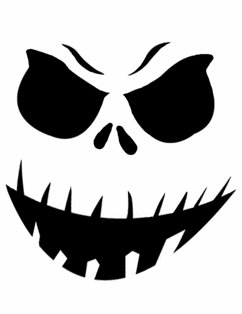 Pumpkin Face Stencil Template Printable | Home > Pumpkin Carving Templates > Super scary face Pumpkin Face Templates, Jack Skellington Tattoo, Jack Tattoo, Carving Templates, Halloween Pumpkin Carving Stencils, Face Stencils, Image Halloween, Scary Pumpkin Carving, Pumpkin Stencils