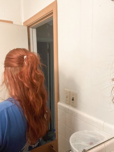 Half up half down hair Half Up Half Down Ginger Hair, Rachel Elizabeth Dare, Red Hair Inspo, Ginger Hair Color, Lily Bloom, Copper Hair, Half Up Half Down Hair, + Core + Aesthetic, Old Money Aesthetic