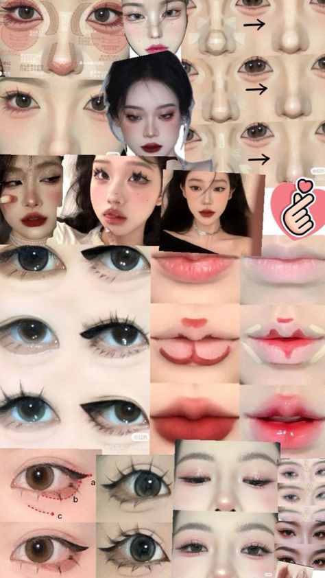 Cat Makeup Look, Cute Makeup Hacks, Hilarious Animal Memes, Hd Make Up, Asian Makeup Tutorials, Korean Makeup Tips, Bentuk Alis, Anime Eye Makeup, Simple Makeup Tips