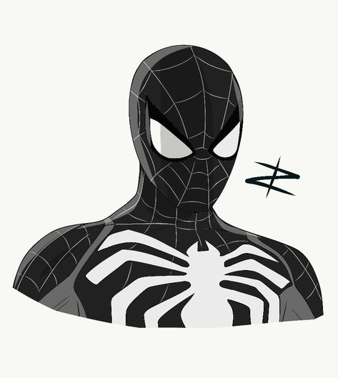 Spiderman Easy Drawing, Black Suit Spiderman, Goth Spider, Spiderman Black, Spiderman Drawing, Creative Drawing Ideas, Spider Man Art, Lego Speed Champions, Best Drawing Ideas