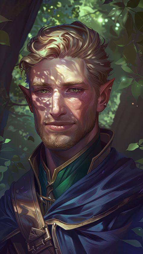 Elf Wizard Male, Elf Dnd Character, Male Elf Character Design, Wallpaper Male, Half Elf Dnd, Dnd Elf, Light Elf, Dnd Elves, Male Elf