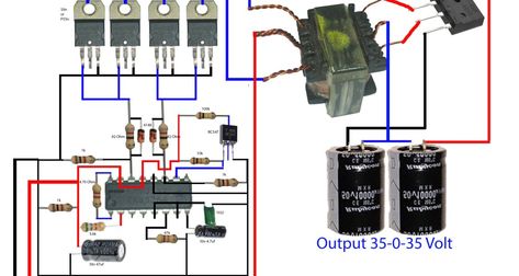 how to make an inverter? using 12v to 220v. electronics - Electronics Help Care Inverter Circuit Diagram, Battery Charger Circuit, Diy Amplifier, Electronic Circuit Design, Power Supply Circuit, Electrical Circuit Diagram, Simple Circuit, Inverter Generator, Subwoofer Amplifier