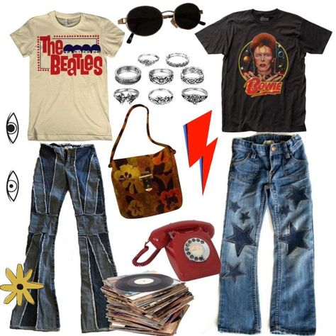 David Bowie 70s Fashion, David Bowie Inspired Jewelry, David Bowie Fashion Inspiration, David Bowie Shirt Outfit, Bowie Outfits Ideas, David Bowie Clothes, Rocker 70s Fashion, David Bowie Aesthetic Clothes, David Bowie Aesthetic Outfit