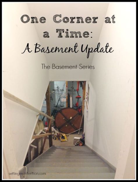 decluttering-basement-update Trailer House Remodel, Declutter Basement, Basement Update, Basement Organization, Clutter Control, Basement Plans, Basement Storage, Trailer Home, Simplifying Life