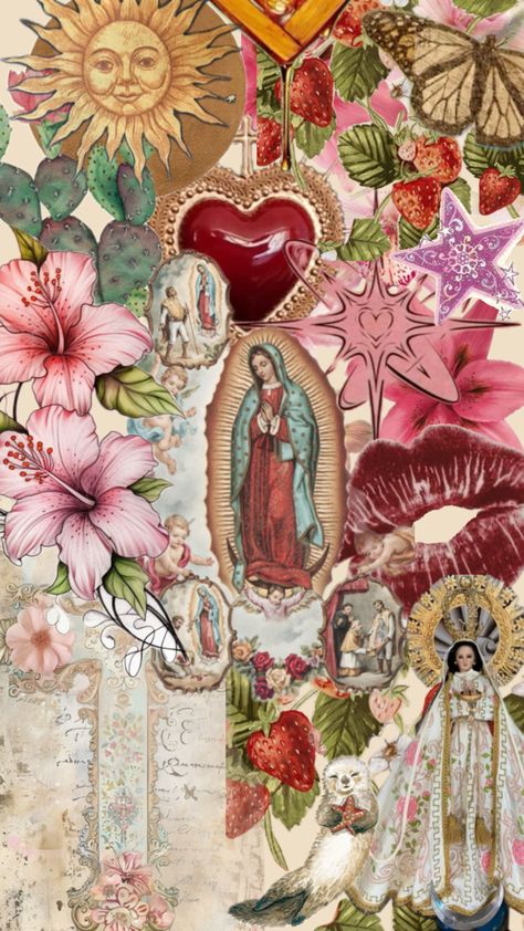 Pink Virgencita Wallpaper, Our Lady Of Guadalupe Wallpaper, Mexican Catholic Art, Guadalupe Wallpaper, Mexican Aesthetic, Jesus Art Drawing, Mexico Wallpaper, Catholic Aesthetic, Mexican Themed Weddings