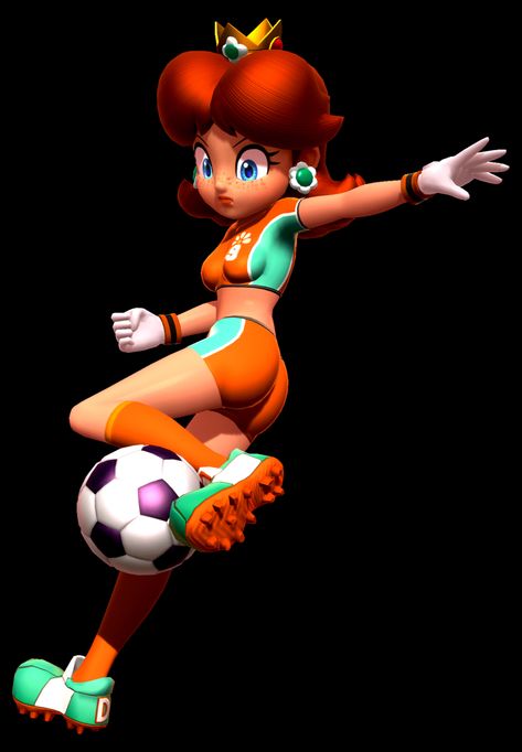 Daisy Super Mario, Daisy Mario, Super Mario Strikers, Princess Daisy, News Games, Super Mario, Mario, Daisy, Soccer