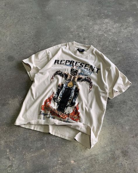 Represent Graphic Tee, Represent Clothing, Greek Font, Graphic Branding, Streetwear Tshirt Design, Graphic Clothing, Streetwear Ideas, Streetwear Graphic Tees, Tee Shirt Designs