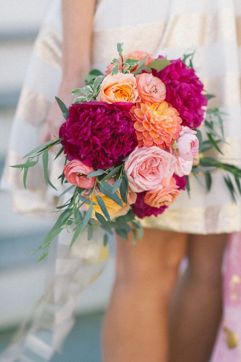 Bright Wedding Flowers, Preppy Wedding, Bride's Bouquet, Summer Wedding Bouquets, Connecticut Wedding, Wedding Flowers Summer, Bright Wedding, Wedding Hair Flowers, Bridal Flowers