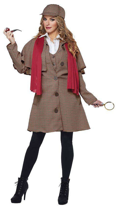 Sherlock Holmes Outfit, Lady Sherlock, Sherlock Holmes Costume, Detective Costume, Detective Outfit, British Costume, Couple Halloween Costumes For Adults, Princess Halloween Costume, California Costumes