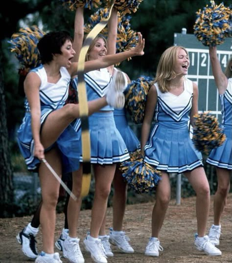 2000s Cheerleader Outfit, 2000 Cheerleader, 2000s Cheerleader Aesthetic, 90s Cheerleader Aesthetic, Movie Cheerleaders, Romcom Costumes, Cheer Uniform Aesthetic, Cheerleader Character Design, Cheerleader Aesthetic Outfit