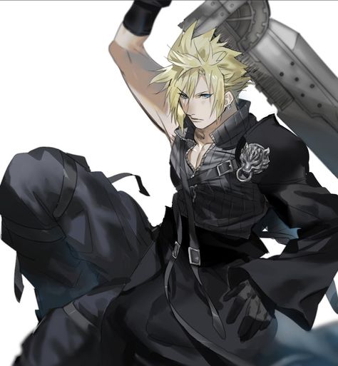 Cloud Kingdom Hearts, Cloud Strife Advent Children, Final Fantasy Crisis Core, Final Fantasy Cloud Strife, Final Fantasy Cloud, Cloud And Tifa, Sci Fi Anime, Final Fantasy Vi, Advent Children