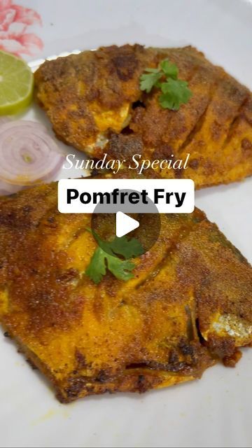 Pomfret Fish Recipe, Pomfret Fry, Pomfret Fish, Sunday Special, Fish Fry, Fish Recipe, October 8, Indian Snacks, Fried Fish