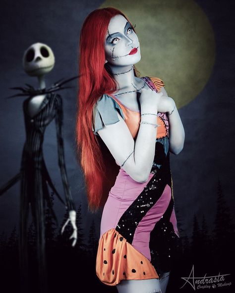 Jack And Sally Costumes, Sally Halloween Costume, Sally Cosplay, Sally Makeup, Nightmare Before Christmas Costume, Sally Costume, Sally Skellington, Halloween Costumes 2022, Sally Nightmare