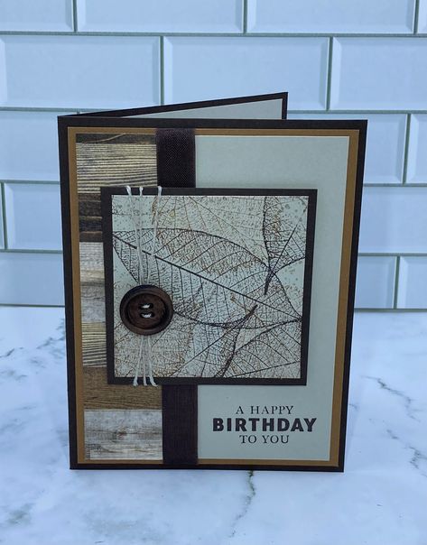 Male Greeting Cards, Birthday Candle Cards Handmade, Whisky Business Stampin Up Cards, Masculine Fun Fold Cards, Birthday Cards For Husband Handmade, Nature Cards Handmade, Male Stampin Up Birthday Cards, Handmade Masculine Birthday Cards, Male Birthday Card Ideas