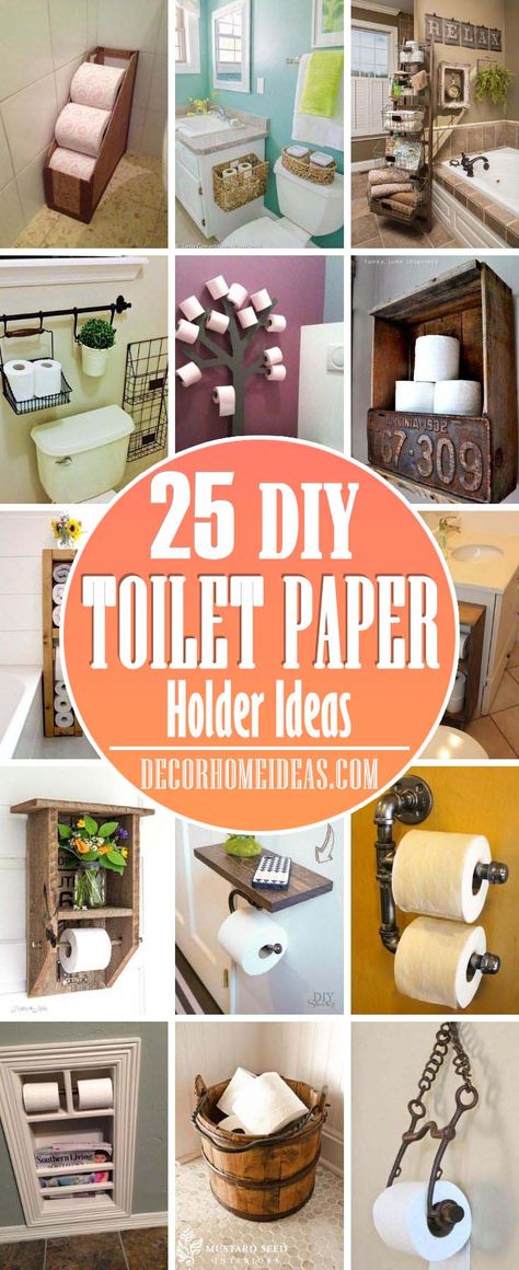 Toilet Roll Holder Diy, Toilet Paper Holder Ideas, Rv Toilet Paper, Toliet Paper Holder, Unique Toilet Paper Holder, Wooden Toilet Paper Holder, Diy Toilet Paper, Toilet Paper Holder Shelf, Pipe Toilet Paper Holder