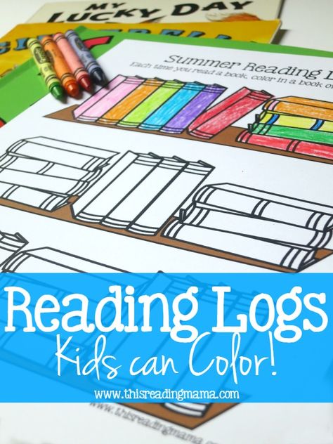 FREE Reading Log Kids Can Color ~ 30 books included on printable log ~ great for summer reading! | This Reading Mama Summer Reading Log, Homework Ideas, Reading Incentives, Reading Log Printable, Summer Reading Challenge, Family Literacy, Books Novels, Library Skills, Reading Charts