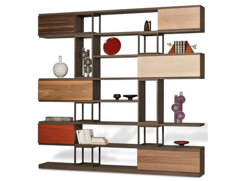 Open freestanding ash bookcase SWING | Open bookcase by Morelato_2 Open Cube, Open Bookcase, Wooden Bookcase, Modular System, Italian Furniture, Furniture Maker, Makassar, Price List, Ash Wood