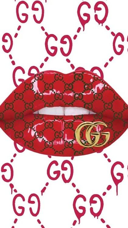 Gucci Valentines Day, Gucci Posters Vintage, Gucci Pictures, Logo Backgrounds, Svg Prints, Gucci Wallpaper, Coco Chanel Wallpaper, Fashion Logos, Lips Art Print