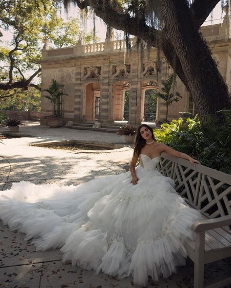 Make your fairy tale dreams come true with this enchanting ballgown wedding dress. The breathtaking clean, creamy tulle princess skirt boasts layers upon layers of ethereal fabric that will make you feel like a true queen. #wonaconcept #wonabrides #indiannagown #bridaldress #bridalgown #bride #bridal #modernbride #bridetobe #wollongongbride #wollongongwedding #sydneybride #sydneywedding #sayyestothedress Layered Tulle Wedding Dress, Ethereal Fabric, Wona Concept, Real Life Fairies, Romantic Silhouette, Bella Bridal, Ballgown Wedding Dress, Ballgown Wedding, Dress Layer