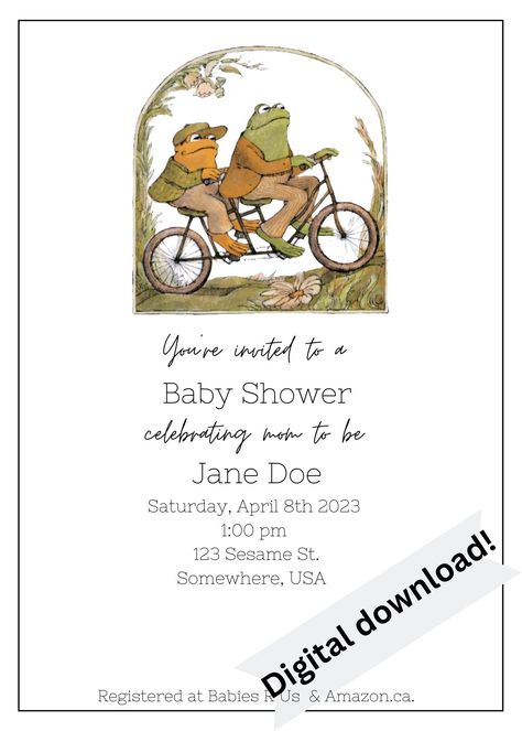 Frog And Toad Party Ideas, Frog Themed Baby Shower Ideas, Frog And Toad Baby Shower Theme, Frog And Toad Nursery, Frog Baby Showers, Storybook Theme, Baby Shower Gender Neutral, Frog Theme, Unisex Baby Shower