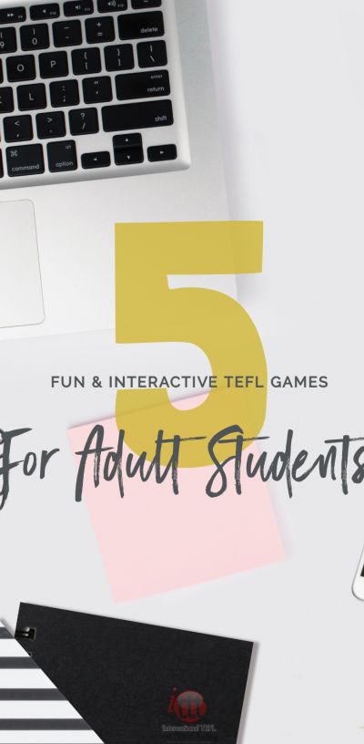 The 5 Best TEFL Games for Adult Students | ITTT | TEFL Blog Teaching Games For Adults, Learning Games For Adults, Reading Games For High School, Social Games For Adults, Games To Play With High School Students, Review Games For High School Students, Test Review Games High School, Games For College Students, Esl Vocabulary Activities