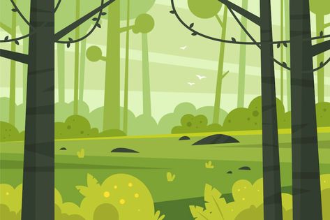 Free Vector | Flat design forest landscape Forest Bg Illustration, Seasons Illustration, Squirrel Silhouette, Illustrator Ideas, Forest Cartoon, Forest Drawing, Educational Illustration, Adobe Illustrator Graphic Design, Mountain Drawing