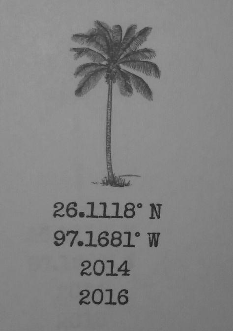 My next tattoo when we go to South Padre with our entire family, parents, kids and neices. Those are the lat/long for SPI and the years we have gone. Trying to talk everyone into getting one. Lat Long Tattoo, Long Beach Tattoo, Daddy Long Leg Tattoo, Long Beach Tattoo Idea, New Tattoos, Tatting, Parenting, Tattoos