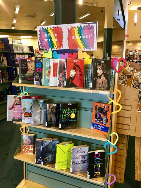 LGBTQ Pride Month book display at the Green Valley Library Pride Display Library, Boards Ideas, Library Display, Book Tree, Library Displays, Library Ideas, Green Valley, Book Display, Lgbtq Pride