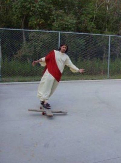 A Man, Skateboard