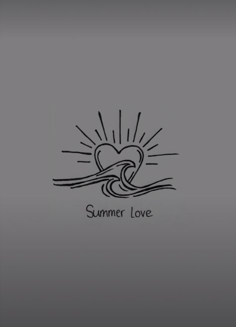 Taruaje summer love Summer Love Tattoo, Lil Doodles, Summer Love, Love Tattoos, Summer Of Love, Love Is All, Tatting, Doodles, Tattoos