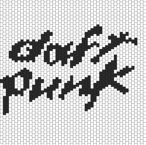 Daft+Punk+Bead+Pattern Pixel Grid, Grid Art, Pattern Maker, Kandi Patterns, Beading Patterns Free, Pixel Art Pattern, Craft Stuff, Bead Pattern, Daft Punk