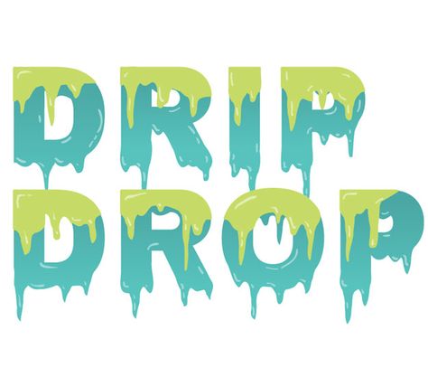 Drip Typography, Trippy Letters, Drippy Letters, Drippy Font, Type Effects, Dripping Letters, Planner Logo Design, Moana Coloring, Bubble Letter Fonts