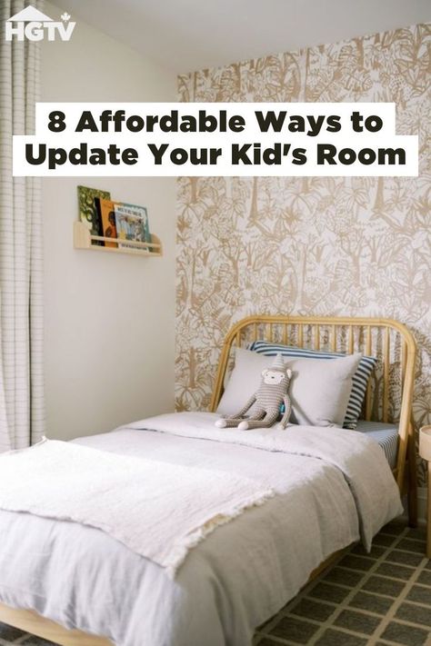 If you’re trying to keep the refresh inexpensive, don’t fret: here are eight dreamy ways to update a kid’s bedroom on a budget. 🛏️✨ Girls Room Makeover Diy Budget, Budget Kids Room, Simple Kids Room Ideas, Small Childrens Bedroom Ideas, Girl Nursery Organization, Toddler Room Makeover, Baby Girl Nursery Boho, Simple Girls Bedroom, Simple Kids Rooms