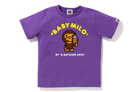 Milo Ice Cream, Milo Ice, Bape Kids, Baby Milo, Cute Shirt Designs, Sneaker Stores, Fit Ideas, Blue Wallpaper, A Bathing Ape