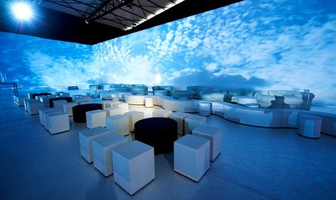 Projections to create environment Cloud Event, Clouds Decor, Beetle Volkswagen, Corporate Event Design, Golf Event, Event Design Inspiration, Event Management Company, Creative Event, Vw Cars