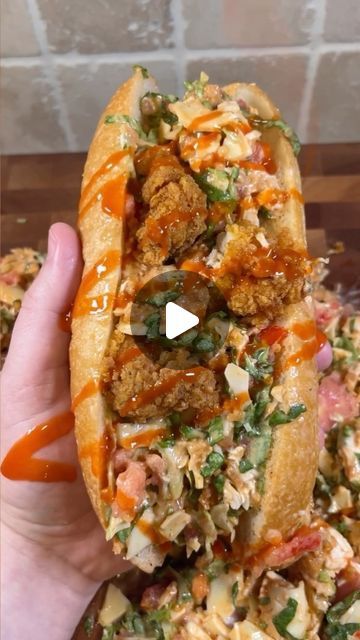 Brian Gerwig on Instagram: "Chopped Buffalo chicken sandwiches! These was so good!! Recipe ⤵️

* Start with 2 big handfuls of lettuce (roughly 2.5 cups)
* Add 1 tomato, cut in slices, 6 slices of provolone cheese and 3 big chicken tenders 
* Add 1/4 cup Buffalo sauce and ranch and start chopping
* Once everything is mixed well and chopped to your preference scoop it into a sub roll and enjoy! 
* To bring the deli to full affect, wrap it tightly in parchment paper for a couple minutes before slicing in half! 
* Enjoy!!

#sandwich #buffalochickensandwich #buffalochicken" Buffalo Chicken Deli Meat Sandwich, Chopped Chicken Sandwich, Buffalo Chicken Hoagie, Deli Meat Sandwiches, Deli Meat Recipes, Buffalo Chicken Tenders, Big Chicken, Buffalo Chicken Sandwiches, Biggest Chicken