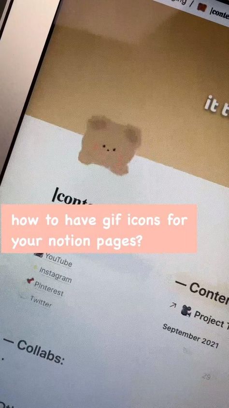 how to have aesthetic gif icons for notion? Notion Aesthetic Gif, Icons For Notion, Using Notion, Notion Ideas, Notion Aesthetic, Gif Icons, Study Apps, Student Life Hacks, Digital Organization