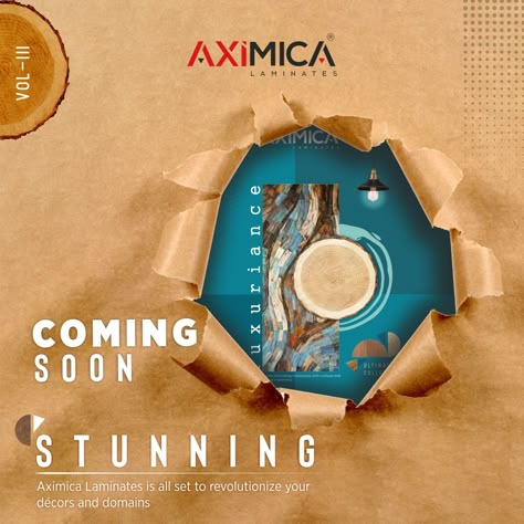 COMING SOON #Axilam #Instalam #Aximica #Vol3 #Laminates #Product #catalogue #LaminateDesign #LaminatesCollection #Laminate #ComingSoon #Coming #Soon #NewCatalog Coming Soon Creative Design, Creative Announcement Poster, Coming Soon Creative Post, Coming Soon Social Media Design, Coming Soon Product Design, Launching Soon Creative Ads, Coming Soon Product Teaser, Launching Soon Poster Ideas, Coming Soon Graphic Design