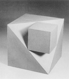 Pliage Tole, Cubes Architecture, Concept Models Architecture, Concrete Sculpture, Geometric Sculpture, Architecture Model Making, Cube Design, Architecture Design Concept, Stone Sculpture