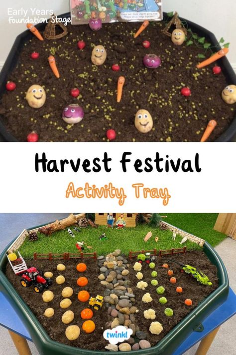 Explore harvest festival with early years children using these lovely ideas. Want more resources? Click on the pin Harvest Eyfs, Nursery Room Ideas Childcare, Harvest Festival Crafts, Autumn Eyfs Activities, Autumn Eyfs, Harvest Activities, Preschool Creative Art, Harvest Crafts, Harvest Festivals